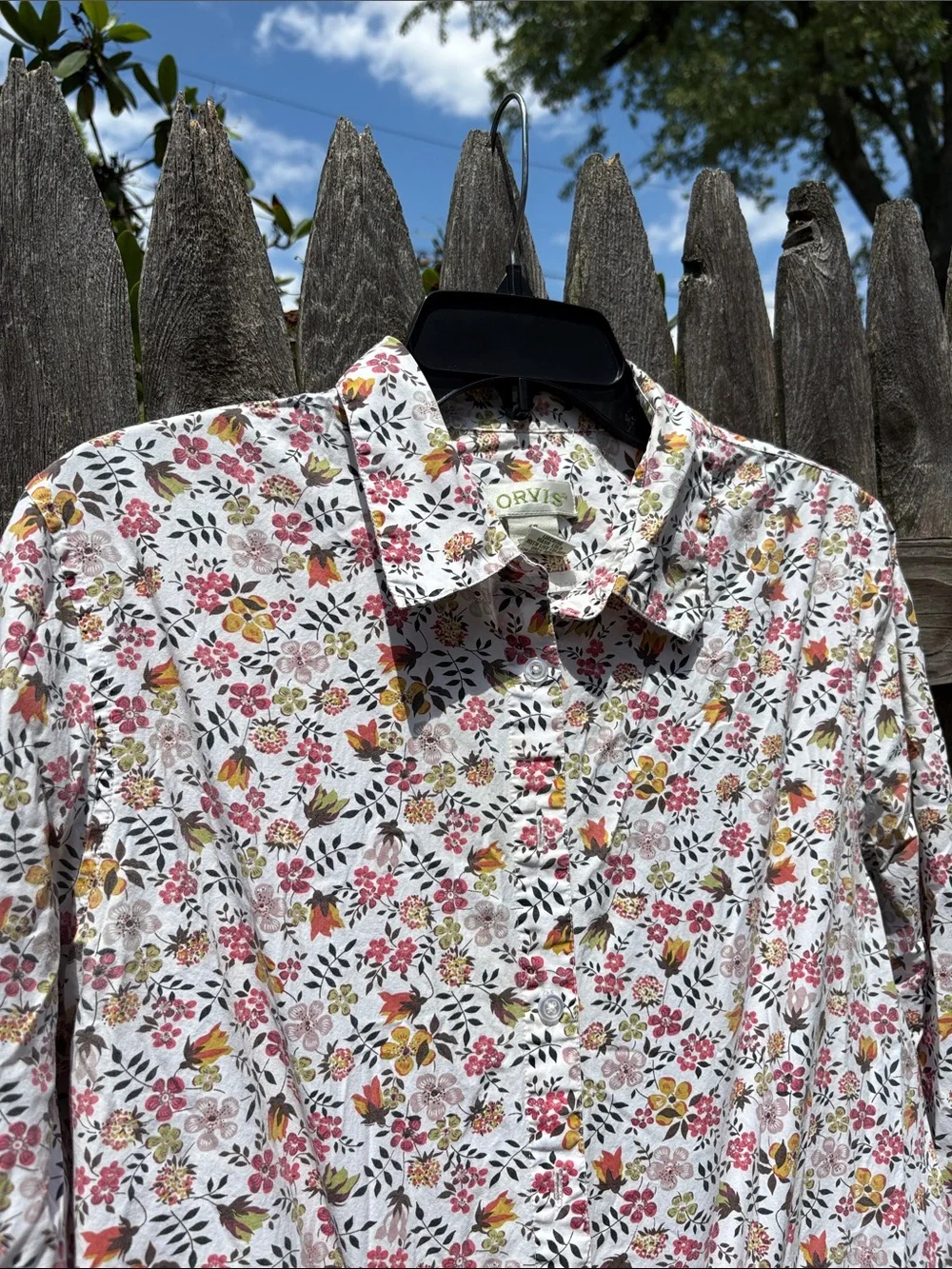 Orvis size 16 cotton floral button down.